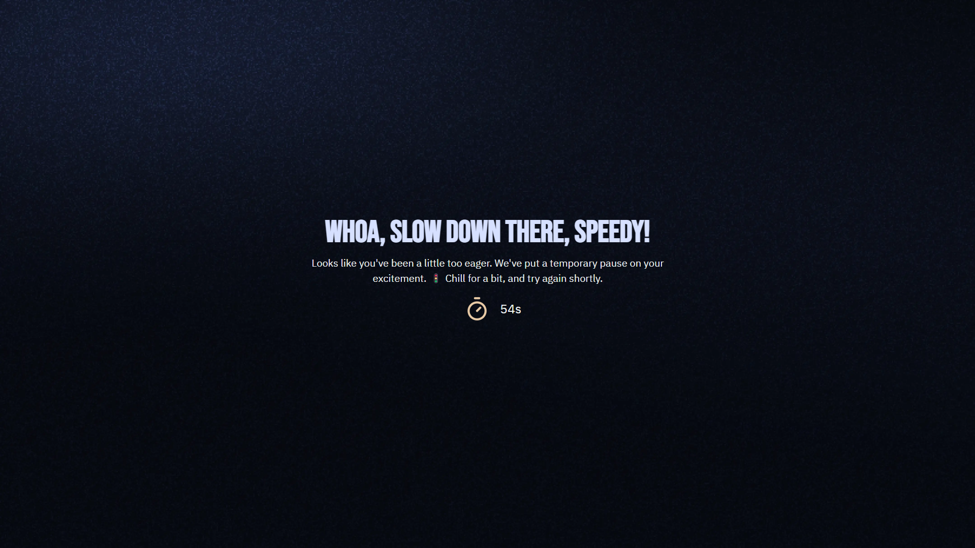 Security dashboard with rate limiting and threat monitoring